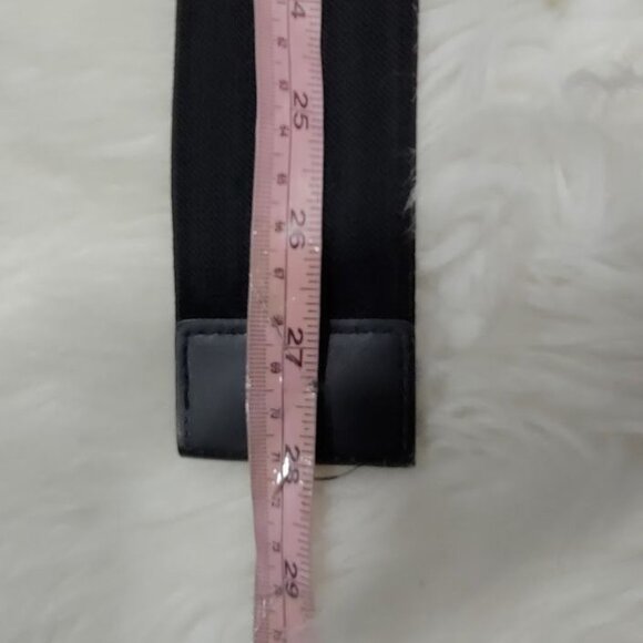 Black Gothic Rhinestone Beaded Decorative Gemstone Buckle Elastic Wide Belt - Picture 8 of 10